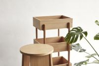 Billede af Hübsch Stack Konsolbord H: 90 cm - Egetræ/Natur