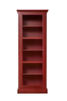 Billede af Lindebjerg Design Color N1 Vitrineskab Venstrehængt Dør 70x210 cm - Cherry