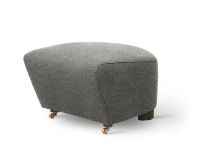 Billede af Audo Copenhagen Den Trætte Mand Fodskammel H: 36 cm - Hallingdal 65/Natural Oak