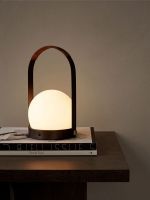 Billede af Audo Copenhagen Carrie LED Table Lamp Ø: 13,5 cm - Leather 