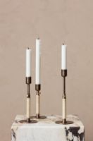 Billede af Audo Copenhagen Duca Candle Holder H: 16 cm - Bronzed Brass