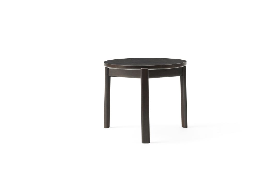 Billede af Audo Copenhagen Passage Lounge Table Ø: 50 cm - Dark Lacquered Oak