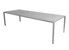 Billede af Cane-line Outdoor Pure Havebord 280x100 cm - Light Grey/Concrete Grey Ceramic