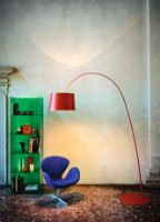 Billede af Foscarini Twiggy Gulvlampe H: 212-288cm - Rødbrun