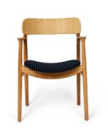 Billede af Bent Hansen Asger Stol M. Polstring H: 80 cm - Eg,Olieret / 30-999/355 Langeland Nord F 