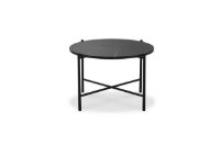 Billede af HANDVÄRK FURNITURE Round Coffee Table 60 Ø: 65 cm - Sort Marmor