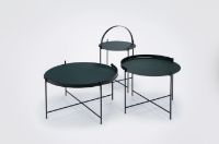Billede af HOUE EDGE Tray Table Ø: 62 cm - Pine Green/Black