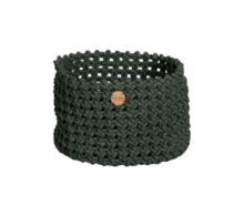 Billede af Cane-line Outdoor Soft Rope Kurv Stor Ø: 50 cm - Dark Green