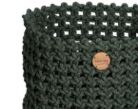 Billede af Cane-line Outdoor Soft Rope Kurv Stor Ø: 50 cm - Dark Green