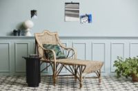 Billede af Nordal Erie Round Side Table Med Marmor Ø:40 cm - Black 