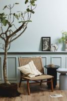 Billede af Nordal Erie Round Side Table Med Marmor Ø:40 cm - Black 