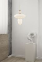 Billede af Nuura Rizzatto 43 Pendel Ø: 40cm - Satin Brass/Opal White  OUTLET