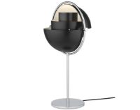Billede af GUBI Multi-Lite Bordlampe H: 50 cm - Chrome Base/Black Semi Matt