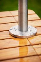 Billede af Cane-line Outdoor Lagoon Udendørs Bruser H: 229 cm - Rustfrit Stål/Teak