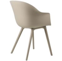 Billede af GUBI Bat Outdoor Dining Chair SH: 45 cm - New Beige 