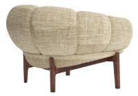 Billede af GUBI Croissant Lounge Chair SH: 46 cm - Walnut / Dedar Smila 