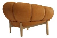 Billede af GUBI Croissant Lounge Chair SH: 46 cm - Oak / Chamois Cuoio
