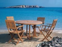 Billede af Kircodan Astor X Havebord Ø: 120 cm - Teak