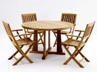 Billede af Kircodan Caprino Klapstol Med Armlæn SH: 44 cm - Teak