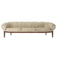 Billede af GUBI Croissant Sofa SH: 46 cm - Walnut / Dedar Smila  