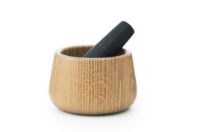 Billede af Normann Copenhagen Craft Mortar & Pestle Ø: 13 cm - Black Marble/Oak 