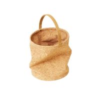 Billede af Form & Refine Nest Cork Paper Bin H: 32 cm - Cork/Brass