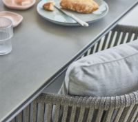 Billede af Cane-line Outdoor Pure Havebord 200x100 cm - Lava Grey/Fossil Black Keramik