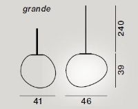 Billede af Foscarini Gregg Udendørs Pendel Large H: 39cm - Hvid