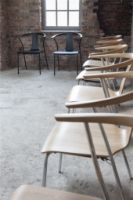 Billede af Farstrup 2500 Stag-S Spisebordstol SH: 45 cm - Natur Eg / Chrome Stål