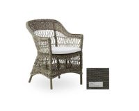 Billede af Sika-Design Charlot Exterior Havestol inkl. Hynde SH: 46 cm - Antique Grey/A675 Tempotest Michelangelo Taupe 