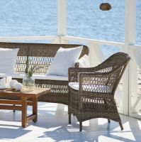 Billede af Sika-Design Charlot Exterior Havestol inkl. Hynde SH: 46 cm - Antique Grey/A675 Tempotest Michelangelo Taupe 