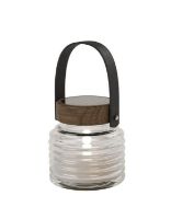 Billede af Sirius Aston Solar Krukke Lanterne H: 12 cm - Sort/Brun 