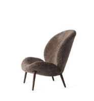 Billede af Vipp 466 Lodge Lounge Chair H: 91,5 cm - Dark Oak/Curly Umber 07