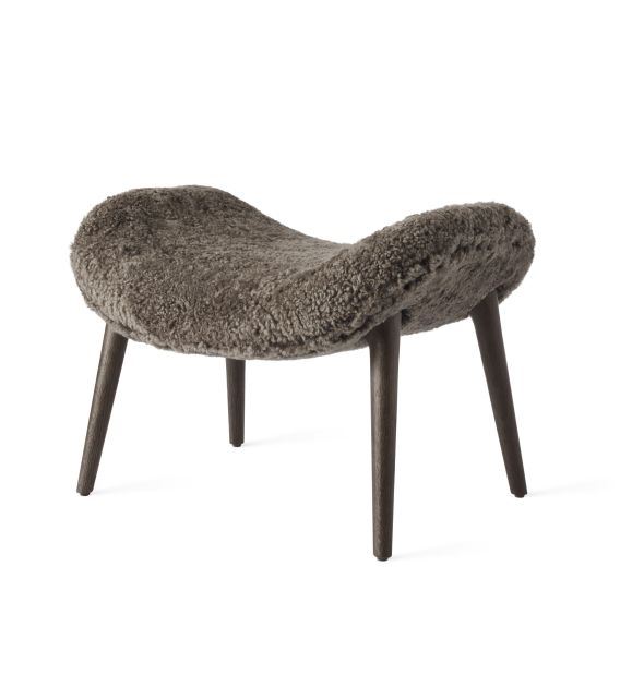 Billede af Vipp 467 Lodge Footstool H: 43,5 cm - Dark Oak Curly/Sahara