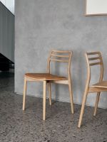 Billede af Vipp 481 Cabin Chair SH: 45,5 cm - Light Oak w/ Sand Leather