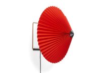 Billede af HAY Matin Wall Lamp 380 38x25 cm - Bright Red / Brass 