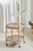 Billede af Brdr. Krüger Bølling Bakkebord m. 2 bakker Ø: 50 cm - Olieret Bøg/Beige og Brun