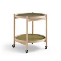 Billede af Brdr. Krüger Bølling Bakkebord m. 2 bakker Ø: 50 cm - Olieret Bøg/Grøn og Mørkegrøn