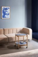 Billede af Brdr. Krüger Bølling Bakkebord m. 2 bakker Ø: 50 cm - Ubehandlet Eg/Water 