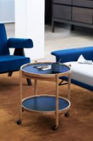 Billede af Brdr. Krüger Bølling Bakkebord m. 2 bakker Ø: 50 cm - Ubehandlet Eg/Water 