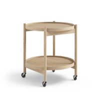 Billede af Brdr. Krüger Bølling Bakkebord m. 2 bakker Ø: 50 cm - Ubehandlet Eg/Finér