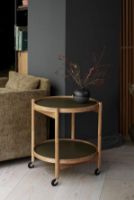 Billede af Brdr. Krüger Bølling Bakkebord m. 2 bakker Ø: 50 cm - Olieret Eg/Grøn og Mørkegrøn