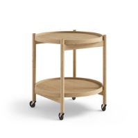 Billede af Brdr. Krüger Bølling Bakkebord m. 2 bakker Ø: 50 cm - Olieret Eg/Finér