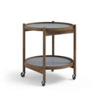 Billede af Brdr. Krüger Bølling Bakkebord m. 2 bakker Ø: 50 cm - Røget Eg Olieret/Water