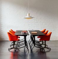 Billede af &Tradition Pavilion Desk AV16 130x65 cm - Linoleum Iron 4178 / Walnut  FORUDBESTIL SEPTEMBER 2026