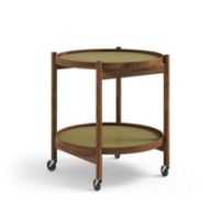 Billede af Brdr. Krüger Bølling Bakkebord m. 2 bakker Ø: 50 cm - Olieret Valnød/Leaf 