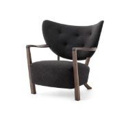 Billede af &Tradition Wulff ATD2 Lounge Chair SH: 41 cm - Oiled Walnut / Hallingdal 376