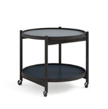 Billede af Brdr. Krüger Bølling Bakkebord m. 2 bakker Ø: 60 cm - Sortmalet Eg/Water 