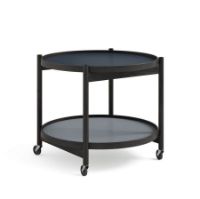 Billede af Brdr. Krüger Bølling Bakkebord m. 2 bakker Ø: 60 cm - Sortmalet Eg/Water 