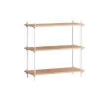 Billede af Moebe Shelving System Low 85x85 cm - Oak/White